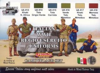Álcázási színkészlet LifeColor CS14 ITALIAN WWII REGIO ESERCITO UNIFORMS