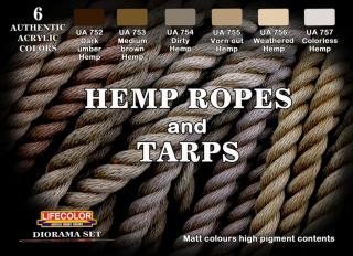 Álcázási színkészlet LifeColor CS28 HEMP ROPES and TARPS