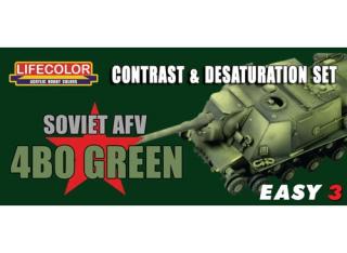 Álcázási színkészlet LifeColor MS04 SOVIET AFV 4B0 GREEN