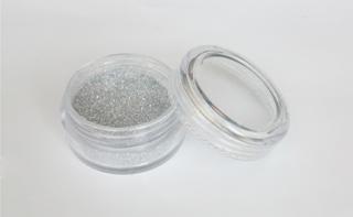 Fengda Glitter 1 / 128 csillogó por silver 10 ml