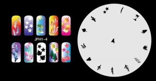 Fengda  JFH01-004 (airbrush nail art) körömsablon