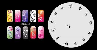 Fengda  JFH01-016 (airbrush nail art) körömsablon