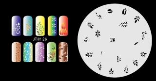 Fengda  JFH02-026 (airbrush nail art) körömsablon