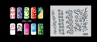 Fengda  JFH11-202 (airbrush nail art) körömsablon