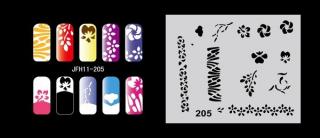 Fengda  JFH11-205 (airbrush nail art) körömsablon