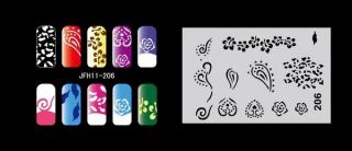 Fengda  JFH11-206 (airbrush nail art) körömsablon