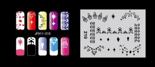 Fengda  JFH11-210 (airbrush nail art) körömsablon