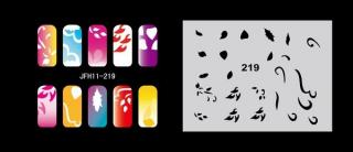 Fengda  JFH11-219 (airbrush nail art) körömsablon