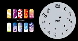 Fengda  JFH13-242 (airbrush nail art) körömsablon