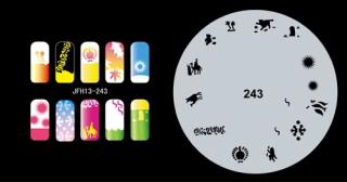 Fengda  JFH13-243 (airbrush nail art) körömsablon