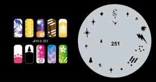 Fengda  JFH13-251 (airbrush nail art) körömsablon