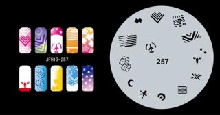 Fengda  JFH13-257 (airbrush nail art) körömsablon