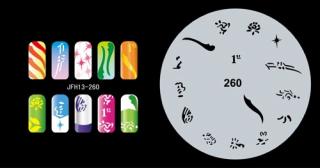 Fengda  JFH13-260 (airbrush nail art) körömsablon