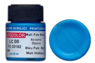 LifeColor LC08 basic matt pale blue szín