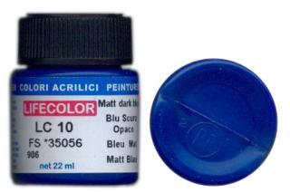 LifeColor LC10 basic matt dark blue szín