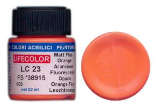 LifeColor LC23 basic matt fluorescent orange szín