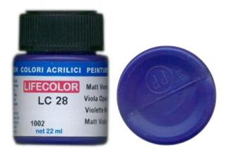 LifeColor LC28 basic matt violet szín
