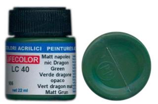 LifeColor LC40 basic matt napoleonic dragon green szín