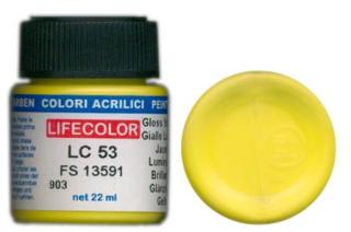 LifeColor LC53 basic gloss yellow szín