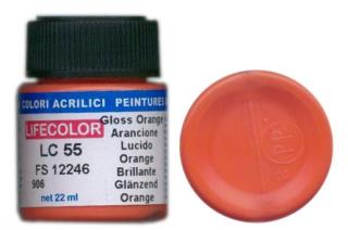 LifeColor LC55 basic gloss orange szín