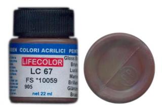 LifeColor LC67 basic gloss brown szín