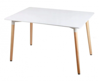 Fehér étkezőasztal BERGEN 140x80 cm