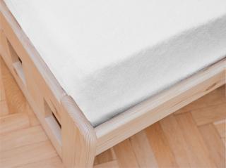 Jersey fehér lepedő EXCLUSIVE 140 x 200 cm