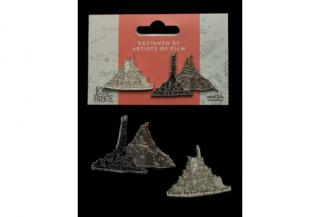 A Gyűrűk Ura - 2 darabos gyűjtői kitűző készlet (Minas Tirith és a Végzet hegye)