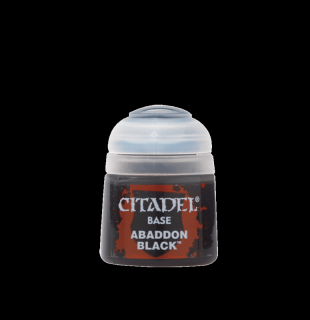 Citadel Colour - kiegészítők - Base: Abaddon Black (12 ml)