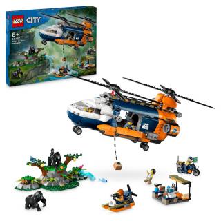 City LEGO® Dzsungel felfedező helikopter a bázistáborban (60437)