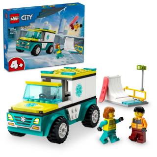 City LEGO® Mentőautó és snowboardos (60403)