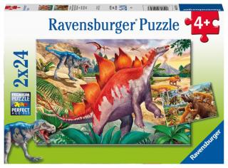 Dinoszauruszok világa - puzzle - 2 x 24 db