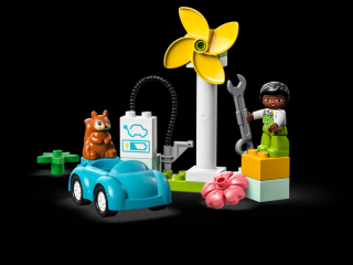 DUPLO® LEGO® szélturbina és elektromos autó (10985)