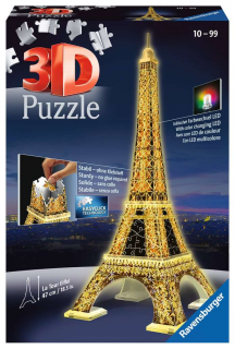 Eiffel-torony (Éjszakai kiadás) - 3D puzzle - 216 darab