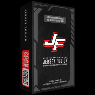 Jersey Fusion - Gyűjtőkártyák egy kis ruhadarabbal - All Sports Edition 2022 Series 2 Blaster Box (1 db)