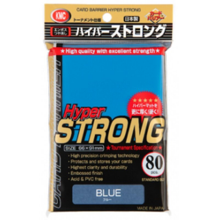 KMC - kártya borítók - Hyper Strong Blue (80 db)