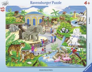Látogatás az állatkertben - puzzle - 45 darab