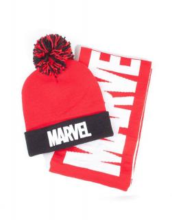 Marvel - téli sapka és sál - Logo
