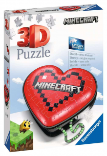 Minecraft - 3D puzzle - Szív - 54 darab - 54 darab
