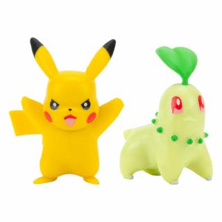 Pokémon - Battle Mini Figures - 2-Pack Chikorita és Pikachu