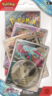 Pokémon TCG: Scarlet &amp; Violet - Stellar Crown - Premium Checklane Blister - Roaring Moon (HU)