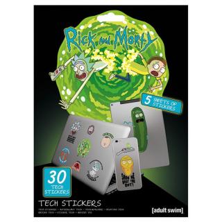 Rick és Morty - matricakészlet - Kalandok (30 db)