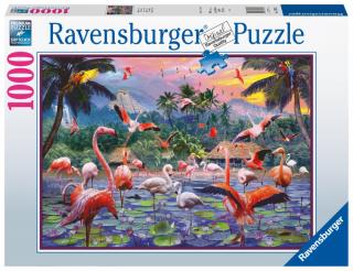 Rózsaszín flamingók - puzzle - 1000 darab