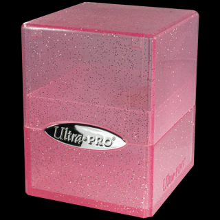 Satin Cube - tárolódoboz - Glitter Pink