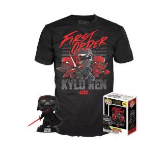 Star Wars - funko póló- és figurakészlet - Kylo Ren legfelsőbb vezér Kapható méretek:: XL