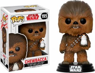 Star Wars Utolsó Jedik Funko POP figura - Chewbacca Porg - bobble fej