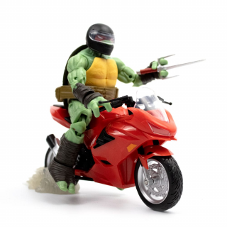 Teenage Mutant Ninja Turtles BST AXN akciófigura - Raphael motorral (IDW Comics)