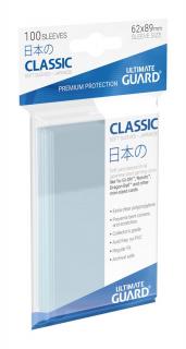 Ultimate Guard - borítók - Classic Soft Sleeves Japanese Size Transparent (100db)