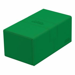Ultimate Guard - kártya doboz - Twin Flip`n`Tray 200+ XenoSkin Monocolor Green
