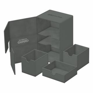 Ultimate Guard - Twin Flip`n`Tray 160+ XenoSkin Monocolor Grey